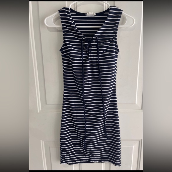 Exist | Dresses | Blue And White Striped Tank Dress | Poshmark